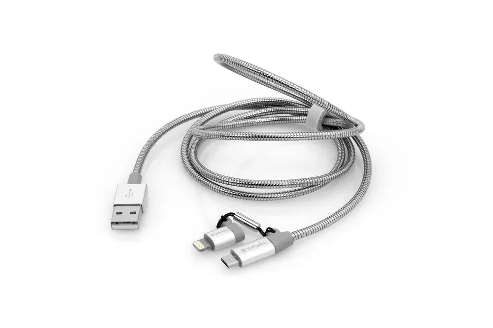 VERBATIM 48869 USB A to Micro-USB B/Lightning cable Photo 8