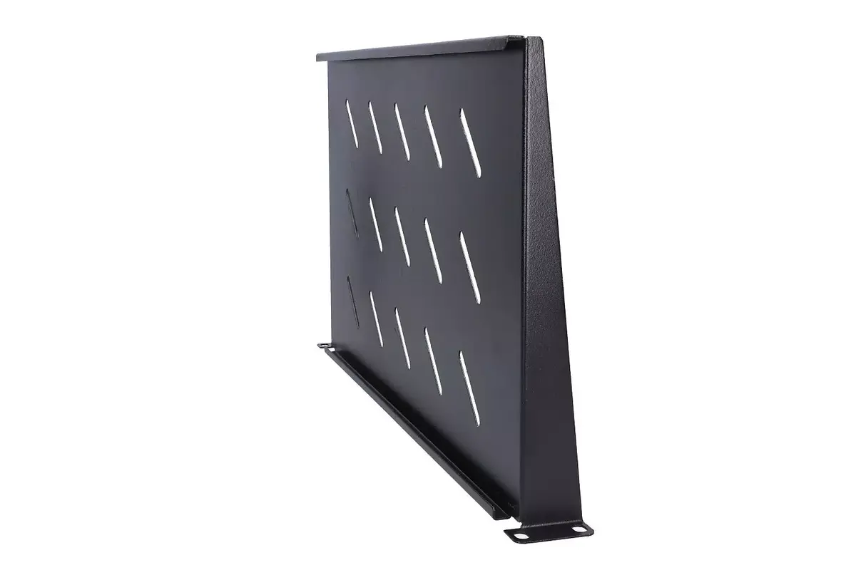 Plaukts Extralink Extralink Shelf 1U 250mm Black 19" Photo 3