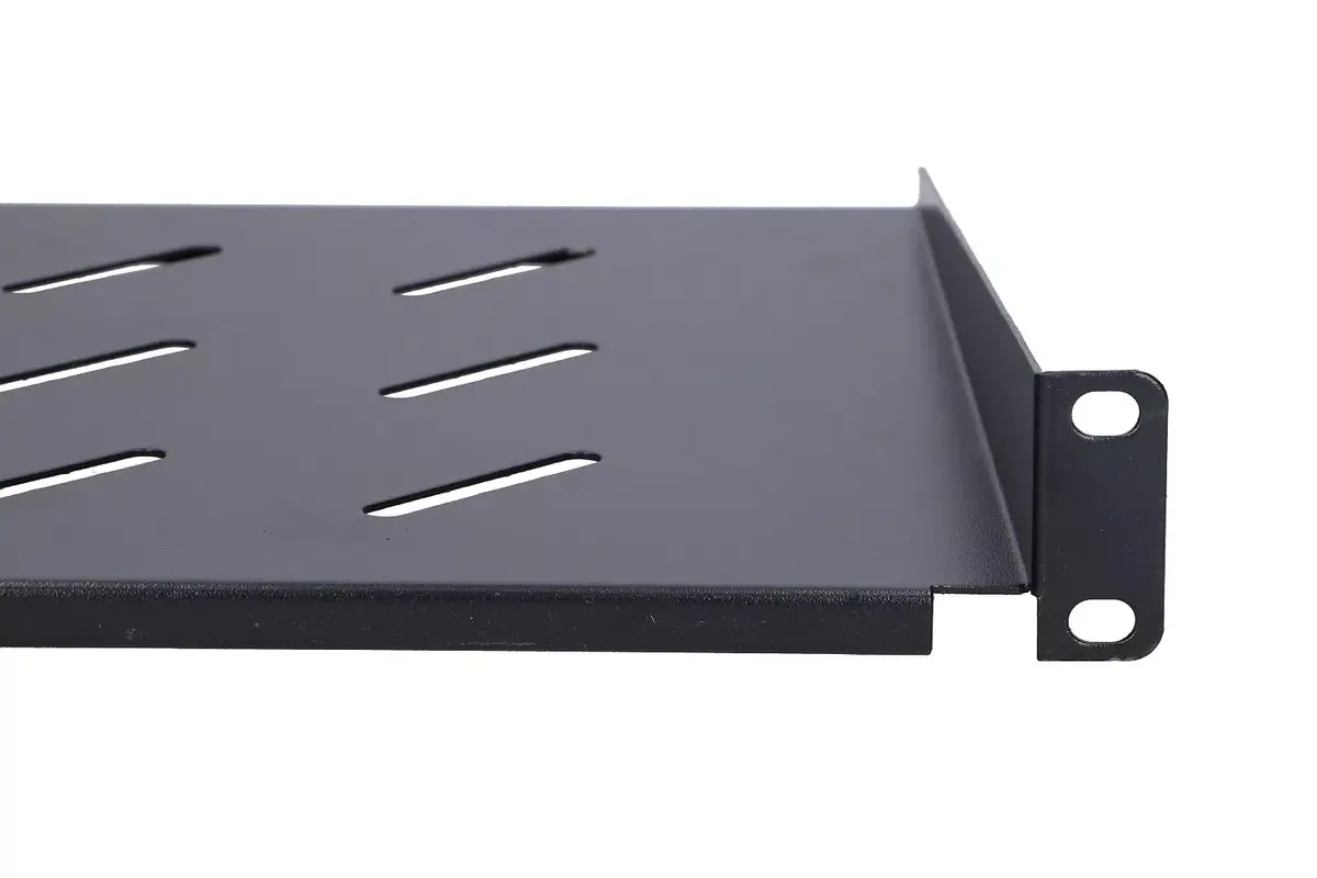 Plaukts Extralink Extralink Shelf 1U 250mm Black 19" Photo 4