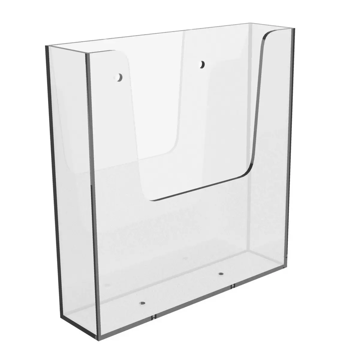 Brochure holder A5 Wall Mounted Clear Europel Photo 2