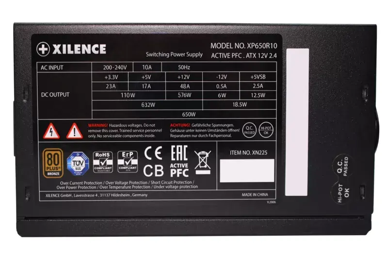 Блок питания Xilence Gaming Bronze Series XP650R10 Photo 2
