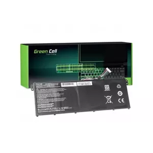 Аккумулятор Green Cell AC52 для Acer Aspire E11 ES1-111M ES1-131 E15 ES1-512 Chromebook CB3-111 CB5-311, 11.4 В, 2200 мА·ч, Li-Ion, 3 ячейки, чёрный