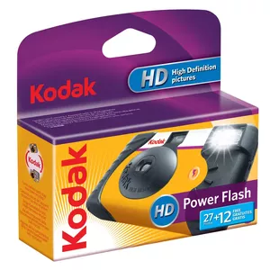 Kodak Power Flash 27+12 Kompaktā filmu kamera Melns, Dzeltens