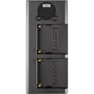 Зарядное устройство Newell DL-USB-C для Sony NP-FM50 двухканальное, питание USB-C