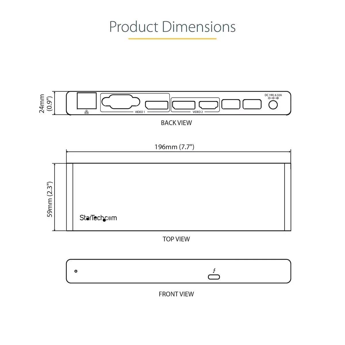 StarTech Thunderbolt 3 Dock TB3DK2DHVUE Photo 13