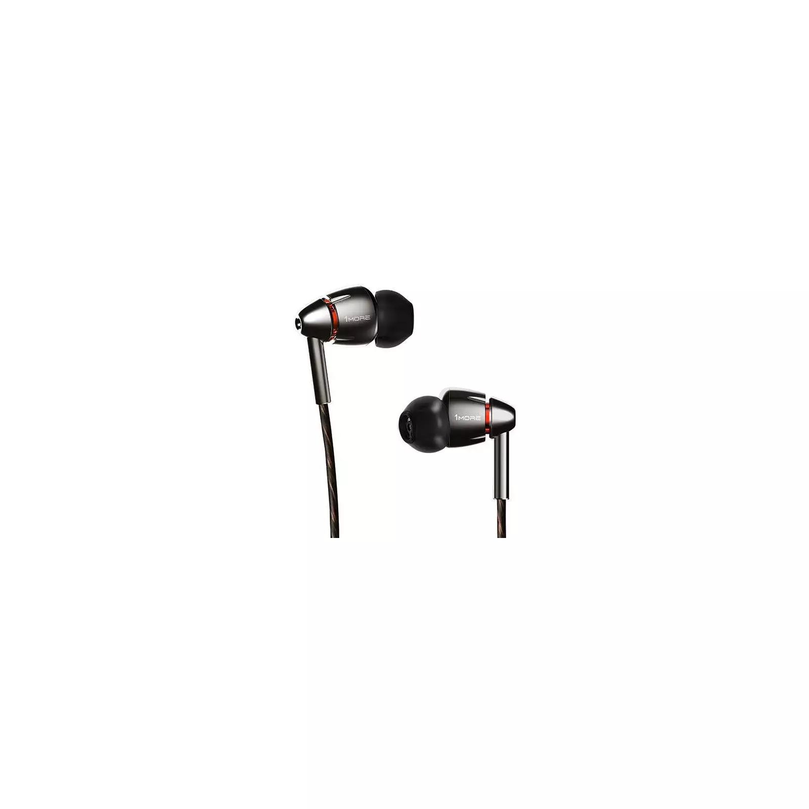 1More Quad Driver In Ear Headphones Black E1010-BLACK | AiO.lv