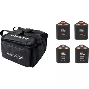 Аккумуляторный uplight EUROLITE AKKU TL-3 QCL RGB+UV 4x – переносные RGB+UV QCL прожекторы