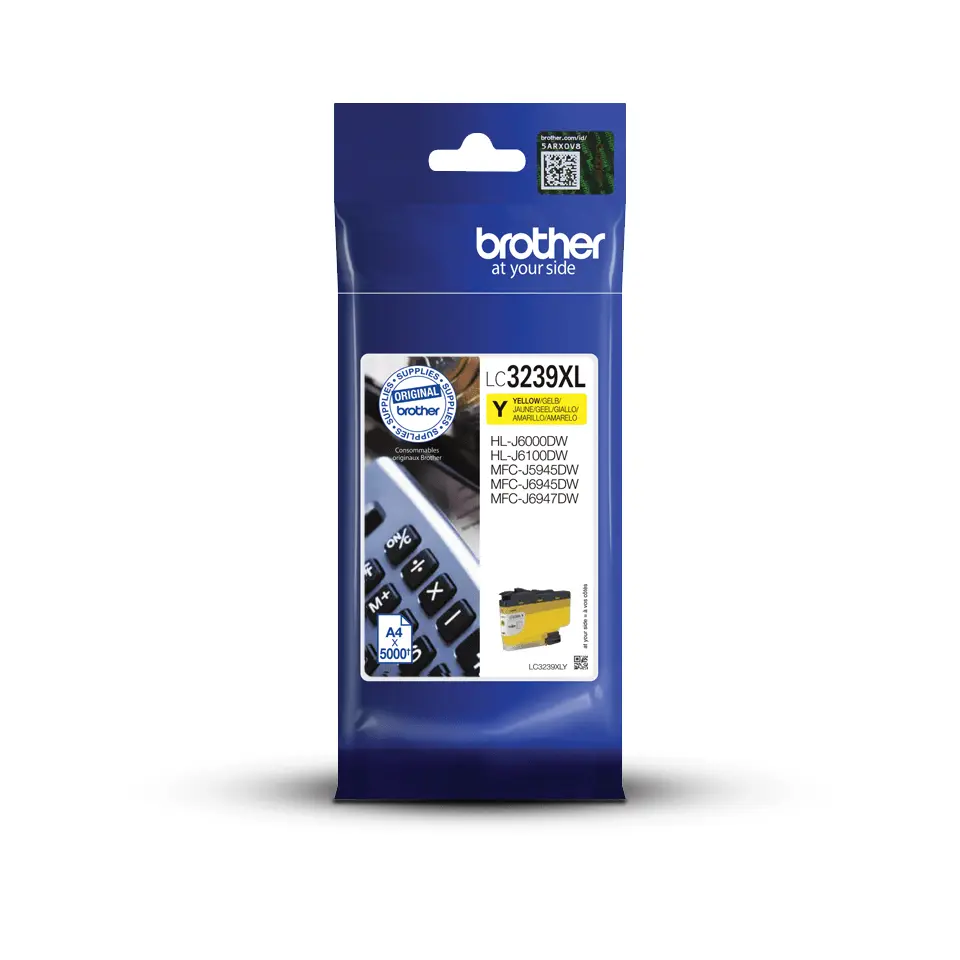 Brother LC-3239XLY oriģinālā lielas ietilpības dzeltenā