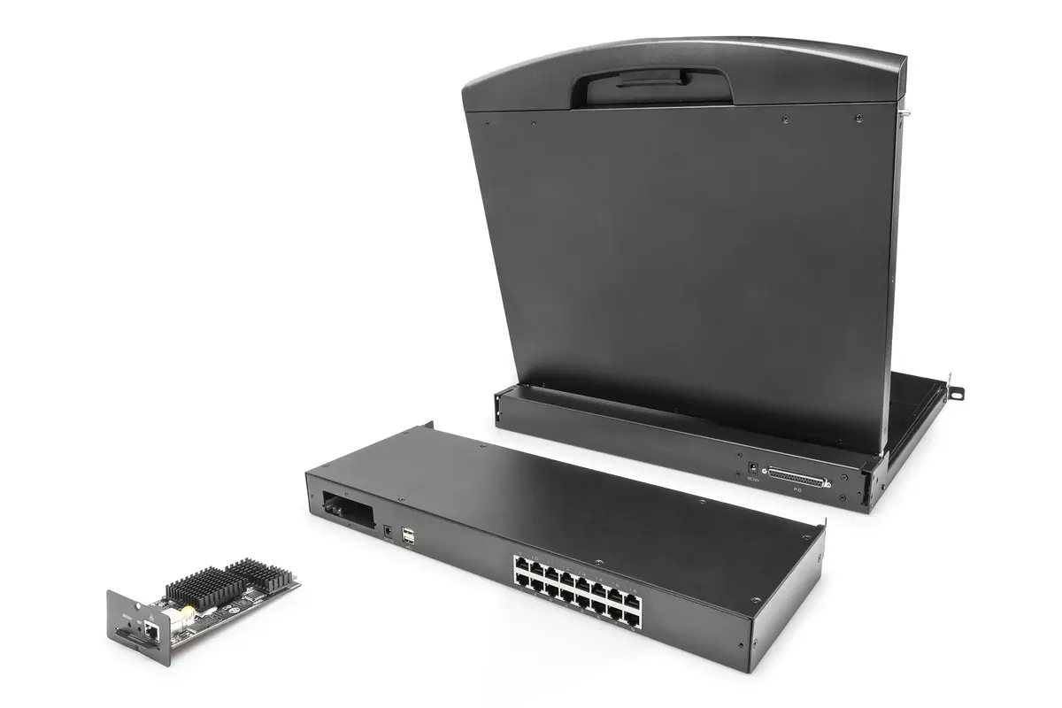 Digitus modulārais Cat.5 16 portu KVM slēdzis Photo 4
