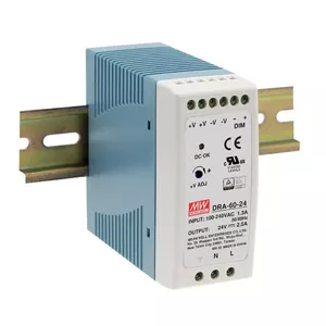 Блок питания MEAN WELL DRA-60-24 60W AC 90-264V Белый