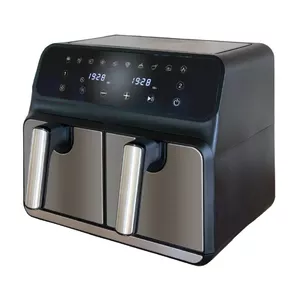 Фритюрница Unold 58685 Hot air fryer Double 8 L 1700 W Черная Серая