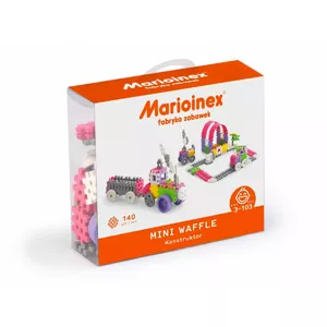 Construction bricks set Marioinex 902837 — 140-piece mini waffle blocks for girls