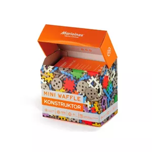 Construction blocks Marioinex Mini Waffle Constructor 300 — compatible interlocking toy set, 300 pieces, multicolour