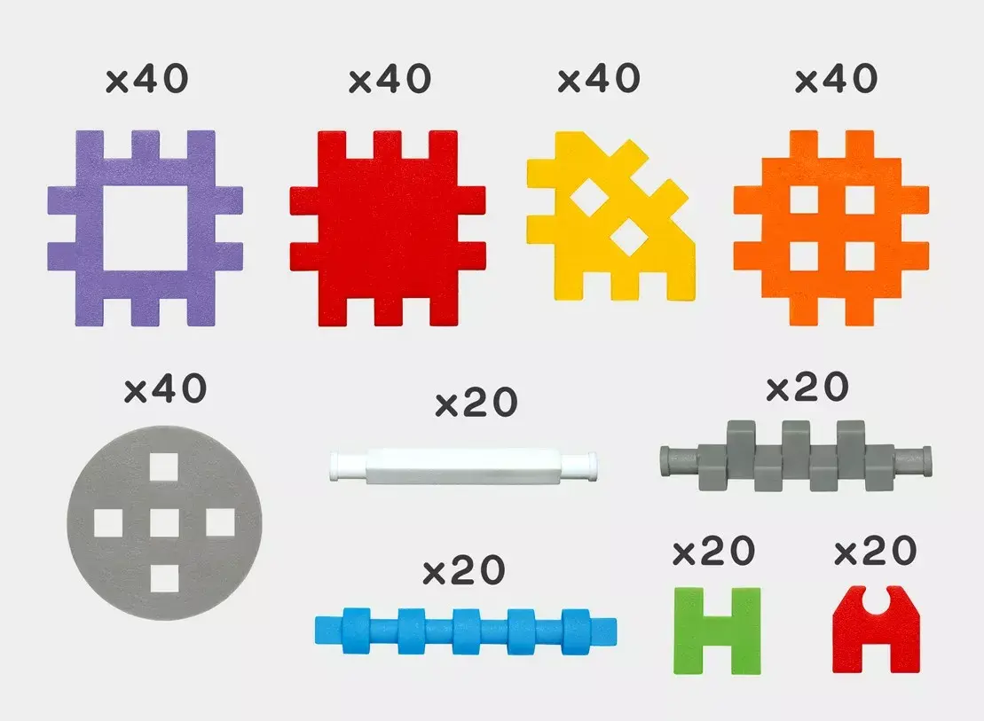Construction blocks Marioinex Mini Waffle Constructor 300 Photo 4