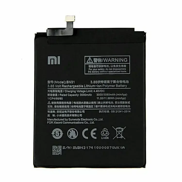 Battery OEM BN31 for Xiaomi Mi 5X Photo 2