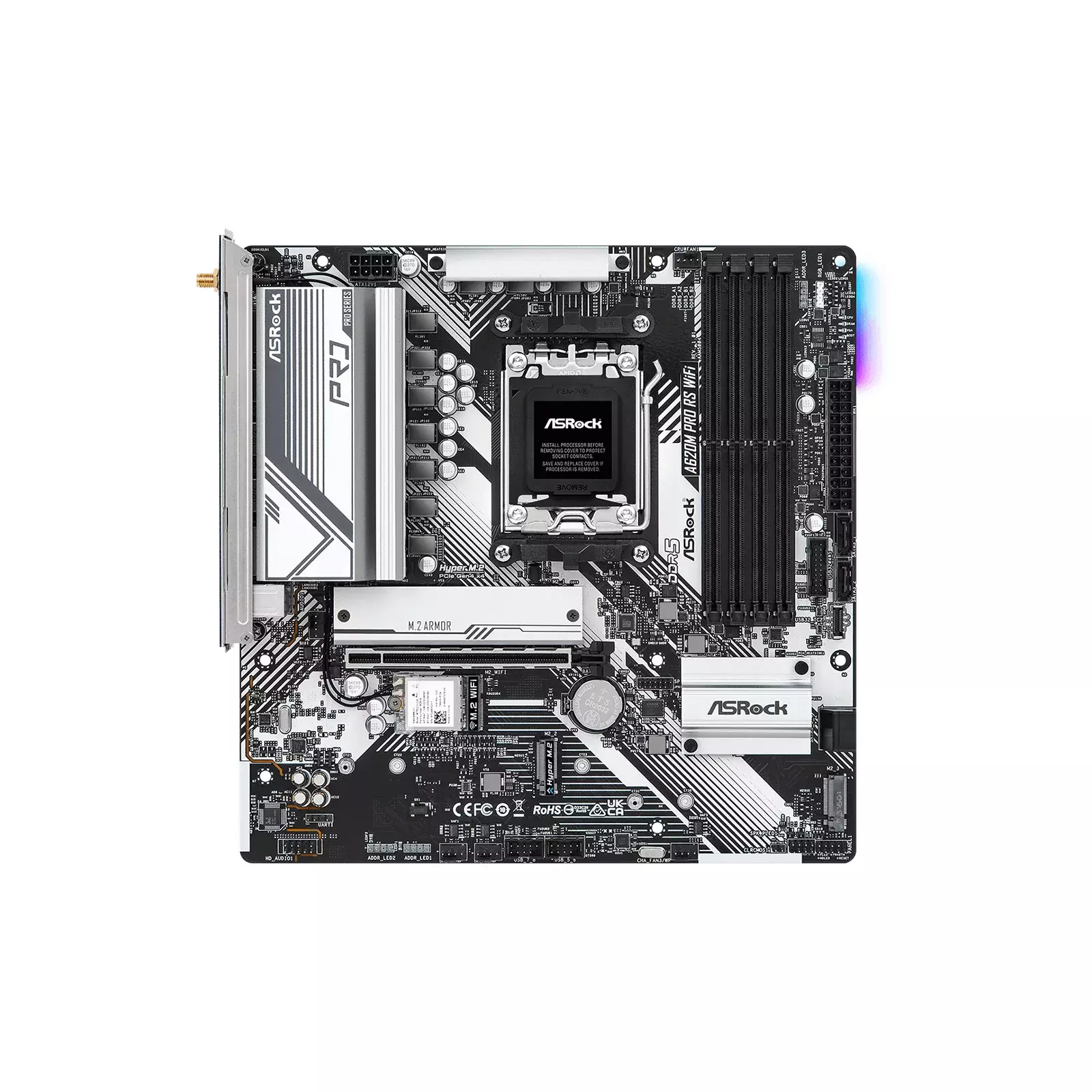 Motherboard Asrock A620M Pro RS WiFi, code | AiO.lv