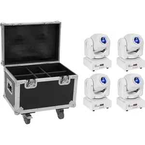 Moving head spot EUROLITE TMH-S60 4x LED with transport case