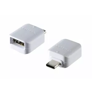 Samsung GH98-40216A Original Универсальный OTG Адаптер Type-C на USB  Подключение Белый (OEM)