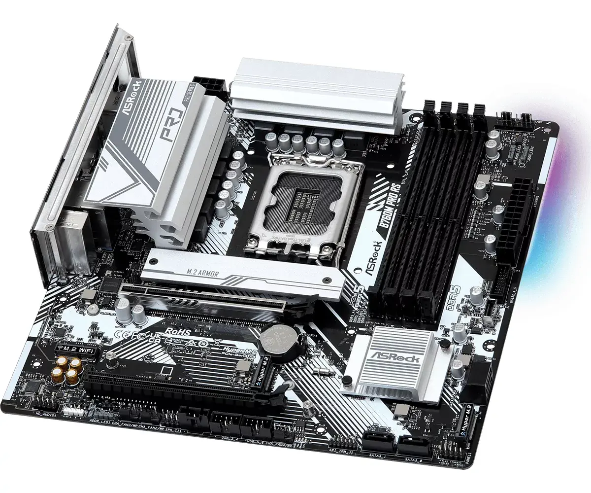 Pamatplate Asrock B760M Pro RS, 90-MXBLH0-A0UAYZ Photo 3