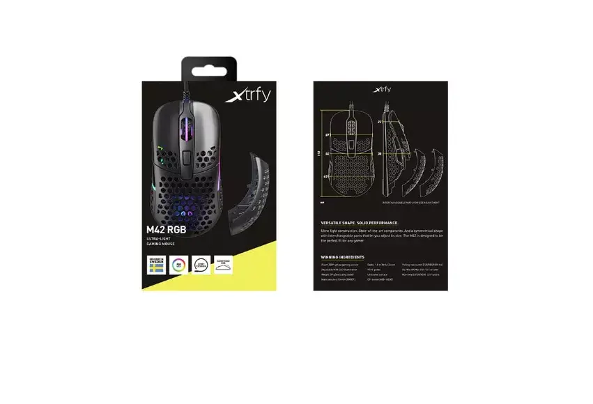 мышь Xtrfy M42W-RGB-BLACK Photo 6