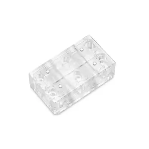 Connection terminal EK Water Blocks 3831109903445 Acrylic Transparent 41x72x23mm