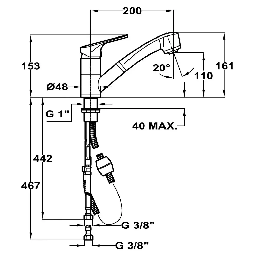 Кухонный смеситель TEKA MTP 978 хром Photo 2
