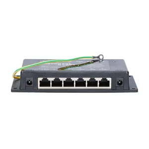 PoE injector MikroTik 6-port Gigabit 48 V, 1 Gbps, black, 150×65×26 mm