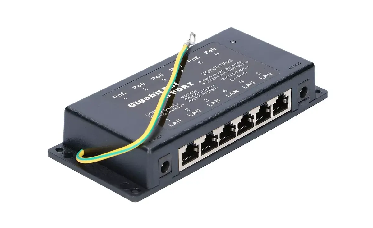 MikroTik PoE-инжектор 6 портов Gigabit 48 В Photo 4