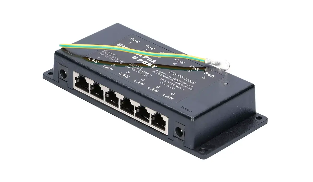 MikroTik PoE-инжектор 6 портов Gigabit 48 В Photo 5