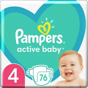 Pampers Pieluszki Active Baby 4, 9-14 kg, 76 szt.