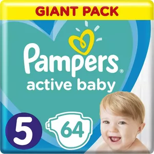 Pampers Pieluszki Active Baby 5, 11-16 kg, 64 szt.