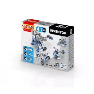 Building set Engino Inventor Aircrafts 4 Models — for ages 6+, ABS and TPE parts