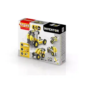 Building set Engino Inventor Industrial 4 Models — Transport theme, ages 6+, ABS/TPE