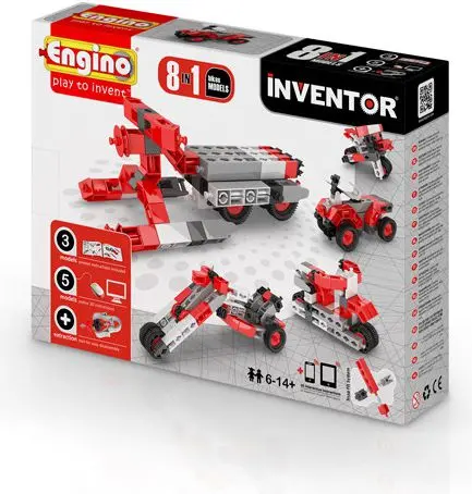 Konstruktors Engino Inventor Motorbikes 8 modeļi