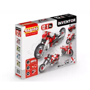 Building set Engino Inventor Motorbikes 12 Models — transport theme, ages 6+, ABS/TPE