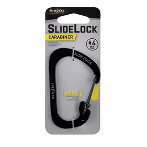 Карабин NITEIZE SlideLock Carabiner 4 — компактный карабин с замком SlideLock