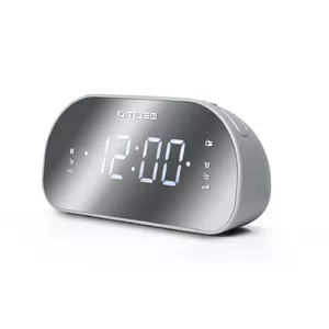 Clock radio Muse M-170CMR — digital clock radio, 1.2" LED display, FM, AC 230V, AAA backup, mirror/white