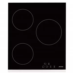 Vitroceramic hob MPM MPM-45-VCB-21, built-in, 3 zones (1200W,1200W,1800W), touch control, glass top