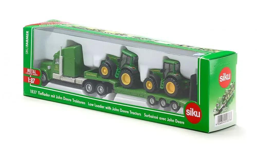 Siku низкорамный прицеп с тракторами John Deere Photo 2