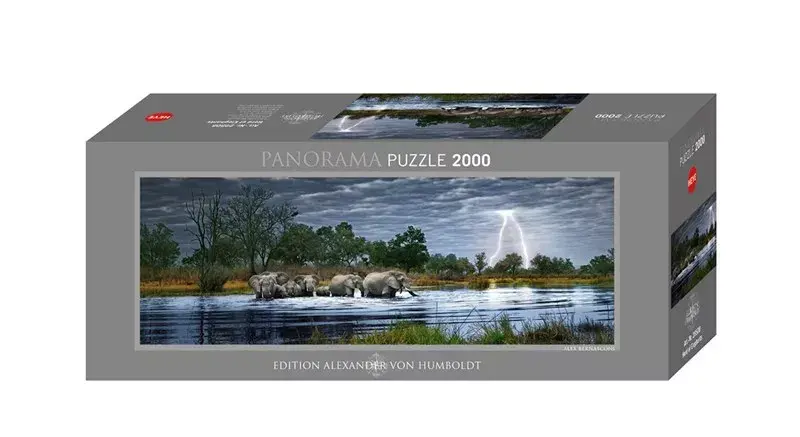 Heye kontūru puzle Herd of Elephants
