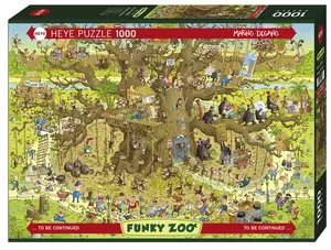 Heye Monkey Habitat puzle 1000 gabaliņi Komiksi