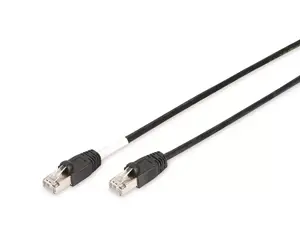 Network Cable Digitus CAT 6 S/FTP outdoor patch cord RJ-45 Cat6 2m Black