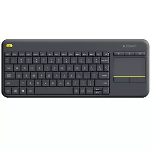 Logitech K400 Plus Wireless Touch TV Keyboard With Easy Media Control and Built-in Touchpad, QWERTY