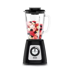 Galda blenderis Tefal BL4358 — 800 W, stikla trauks 1,25 L, sasaldēta ledus drupināšana, melns/nerūsējošā tērauda