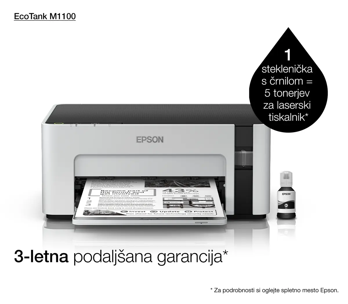 Струйный принтер Epson EcoTank M1100 Photo 9