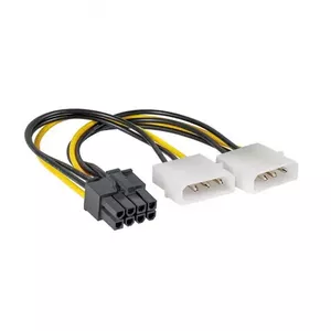 Graphic card holder Akyga AK-CA-29 — universal PC bracket, 80×110×10 mm, black/white/yellow