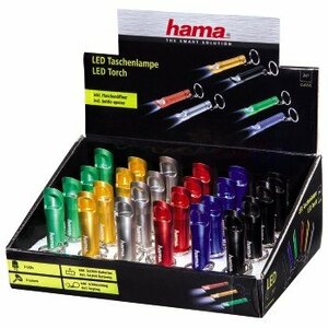 Hama 2in1 Melns, Zils, Zelts, Zaļš, Sarkans, Sudrabs Rokas lukturis LED