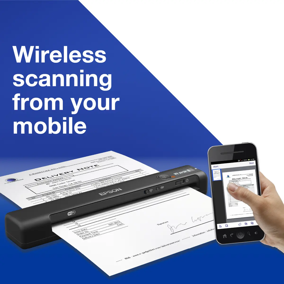 Epson WorkForce ES-60W Rokas skeneris Photo 4