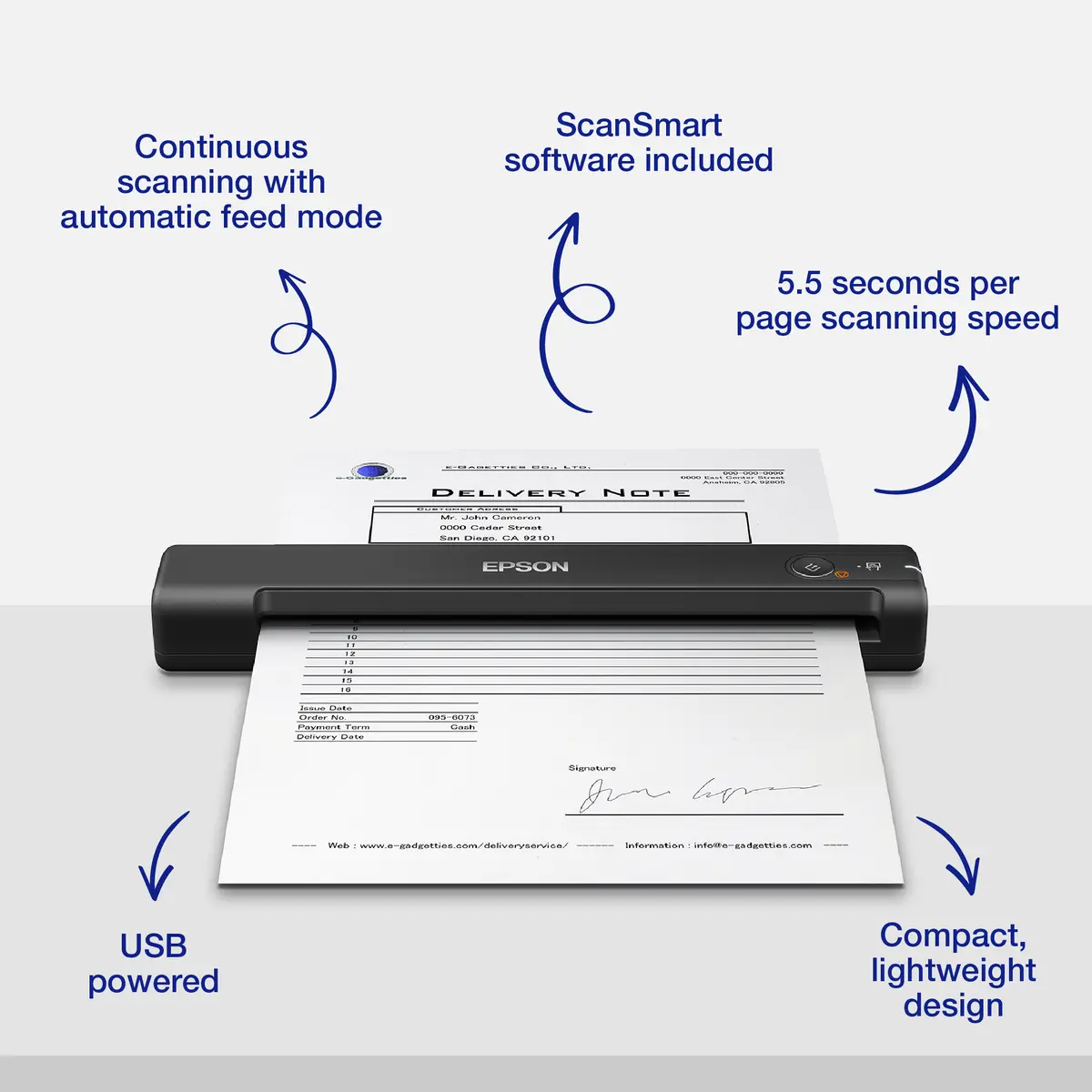 Epson WorkForce ES-50 Rokas skeneris Photo 2