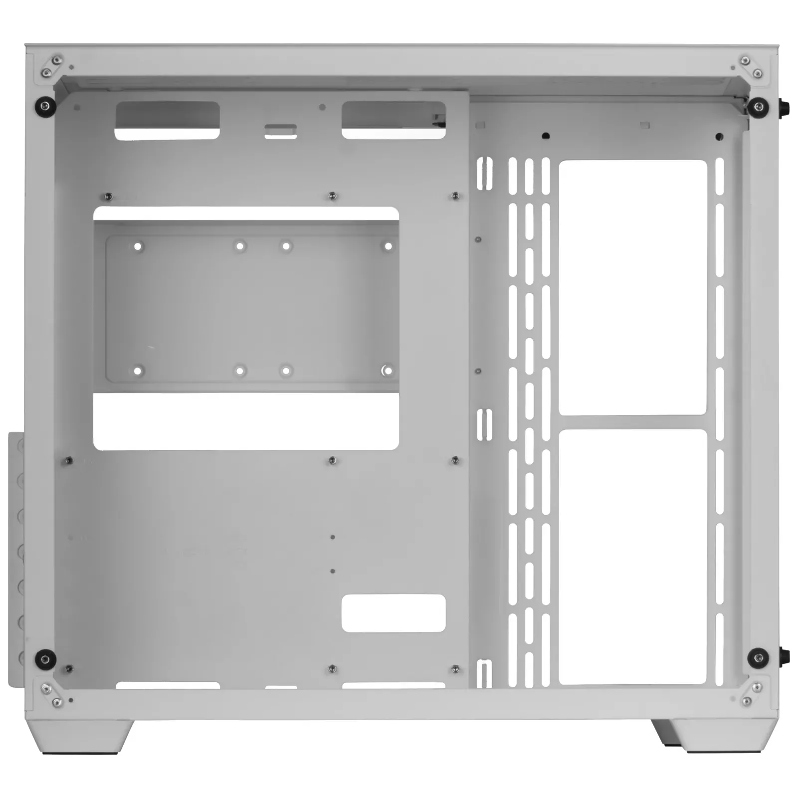 Mars Gaming MCV3 Black, Custom XXL E-ATX Gaming Tower, Front and Side  Tempered Glass Window, Double Chamber Modular Frame